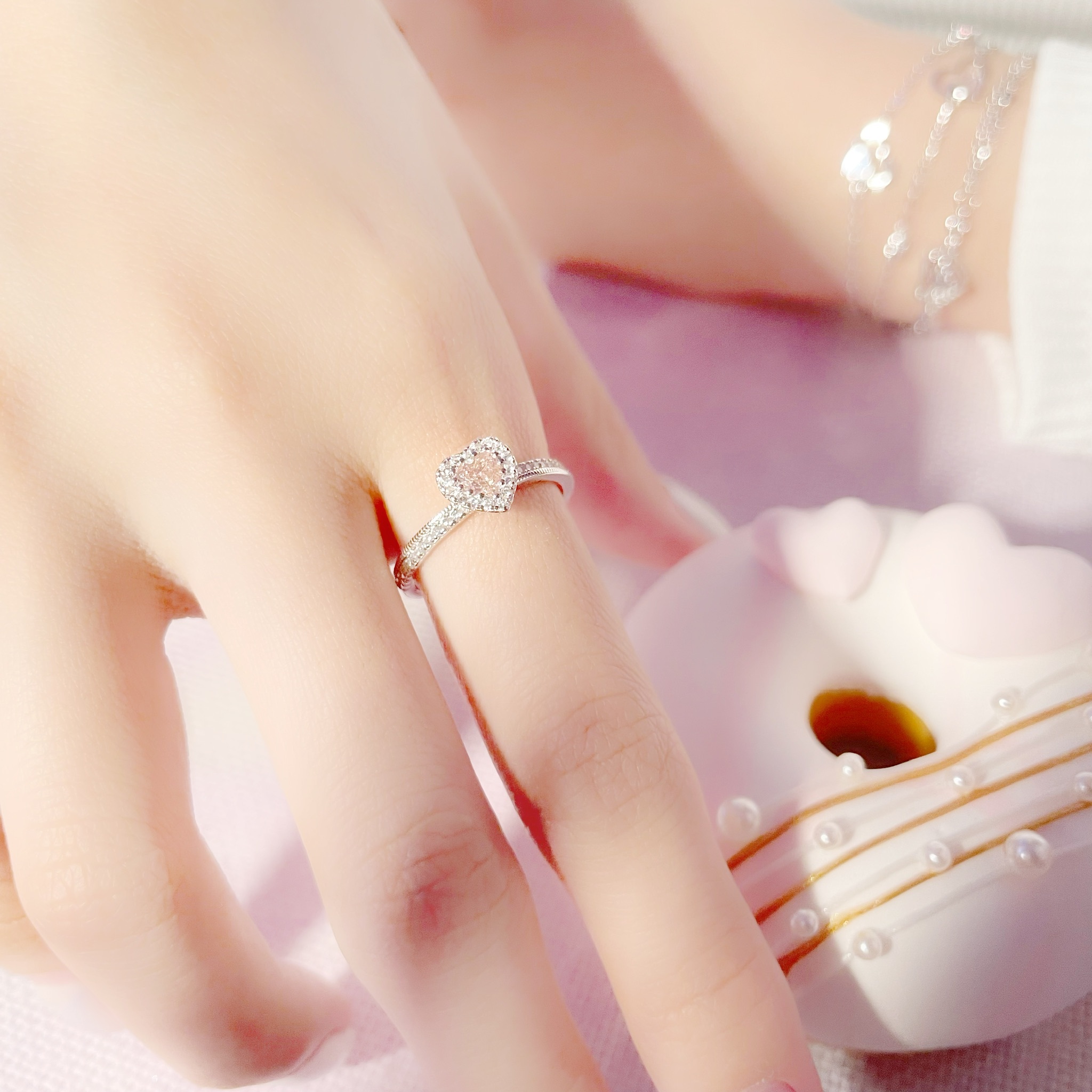 | 925 Silver | Pinky Love Ring | RI0465 |