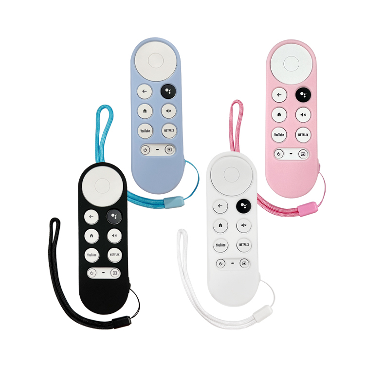 Chromecast 四代 Google TV 媒體串流裝置 遙控器矽膠保護套（加贈防丟掛繩）