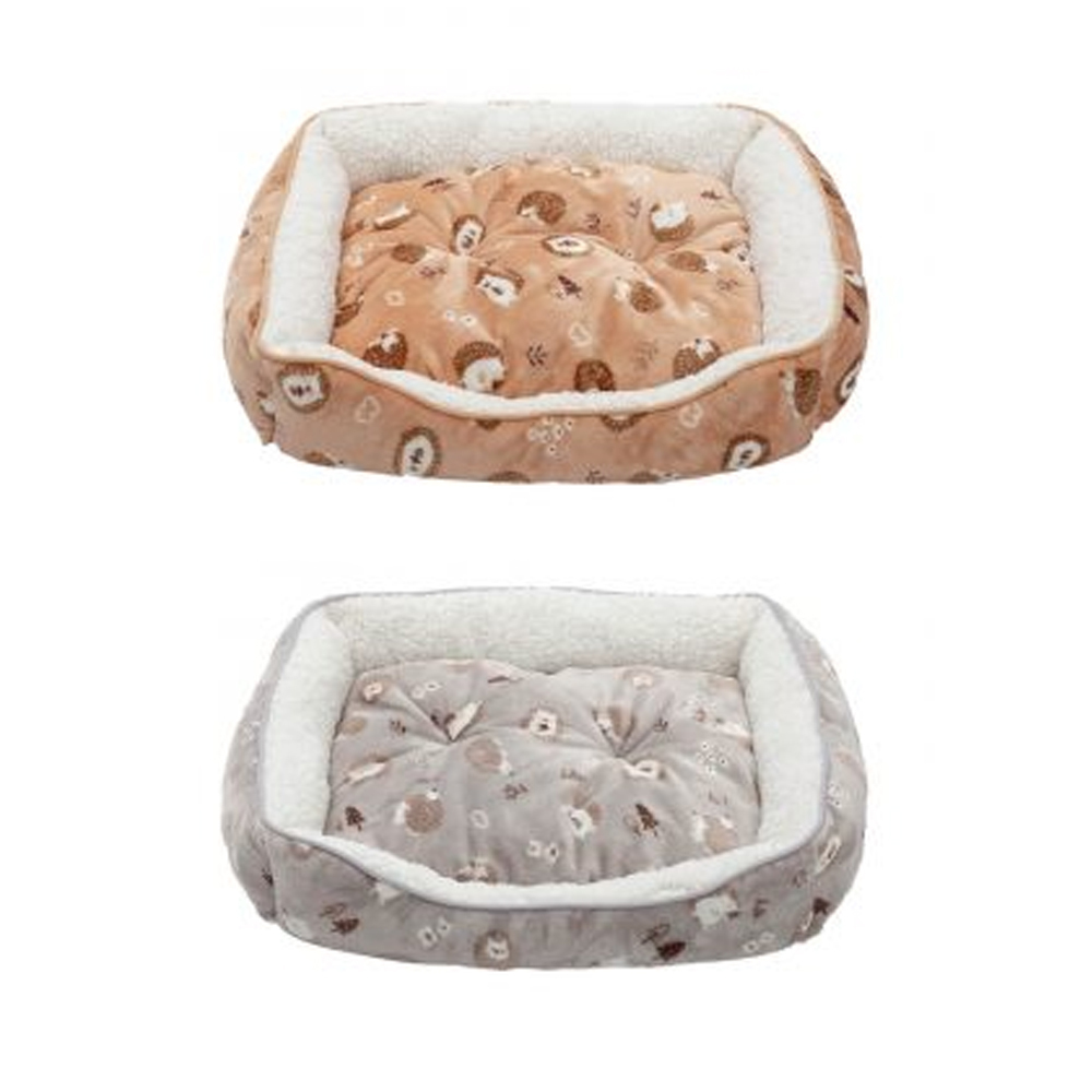 結帳88折【DOGFEET】舒眠寵物睡墊方形睡床 寵物睡窩 M/L (刺蝟圖案)