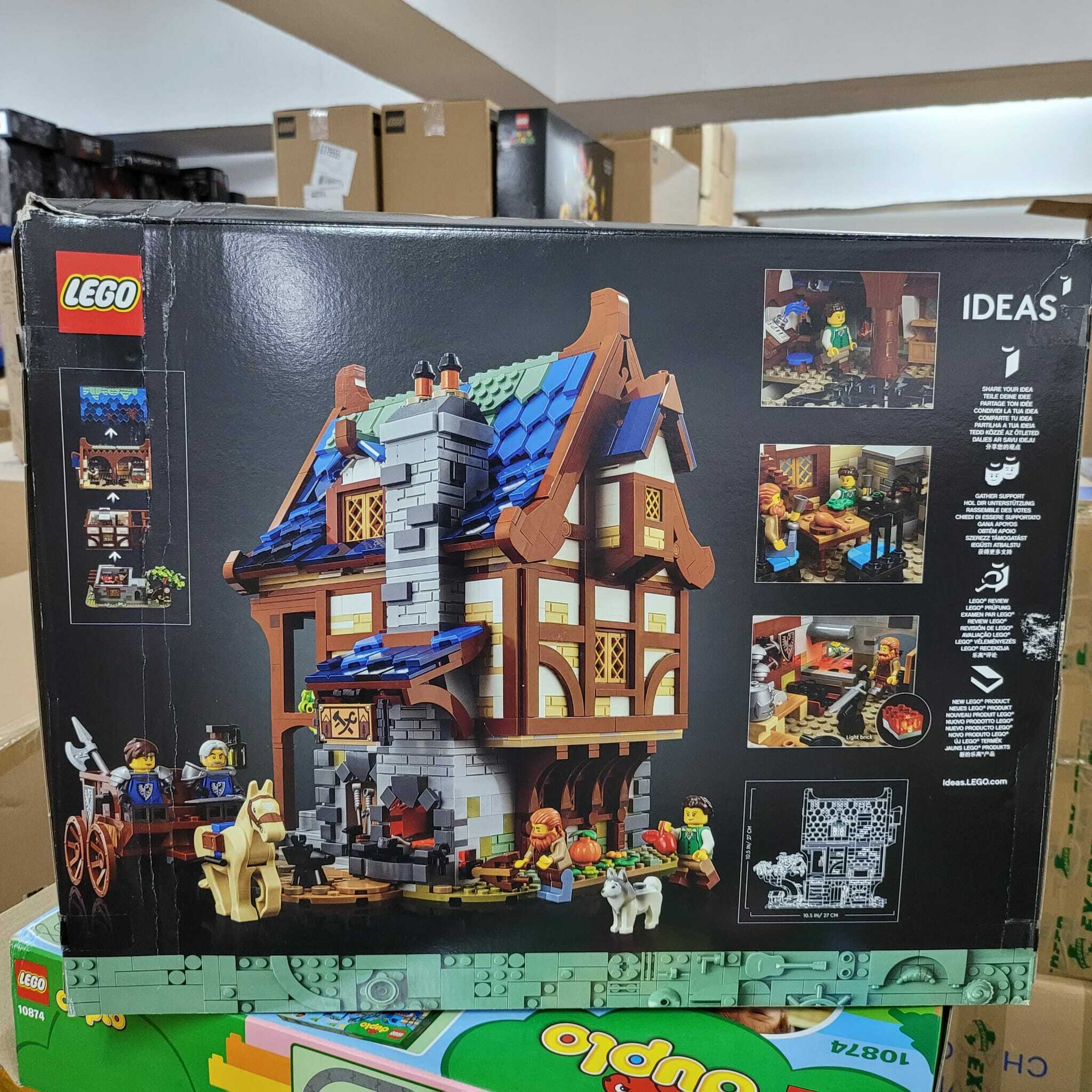 ［用家福音系列］LEGO 21325 Ideas Medieval Blacksmith 中世紀鑄鐵坊（*外盒開封受損,受壓爆盒,內容100%全新）