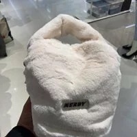 [S] NERDY MONOGRAM TOTE BAG,LIGHT GRAY, SN127 (SN127)