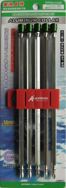 ＊中崙五金【附發票】 ALSTRONG ( #2*200mm )(數量:1支)鋁合金磁帽雙頭十字起子頭 PPMA2200