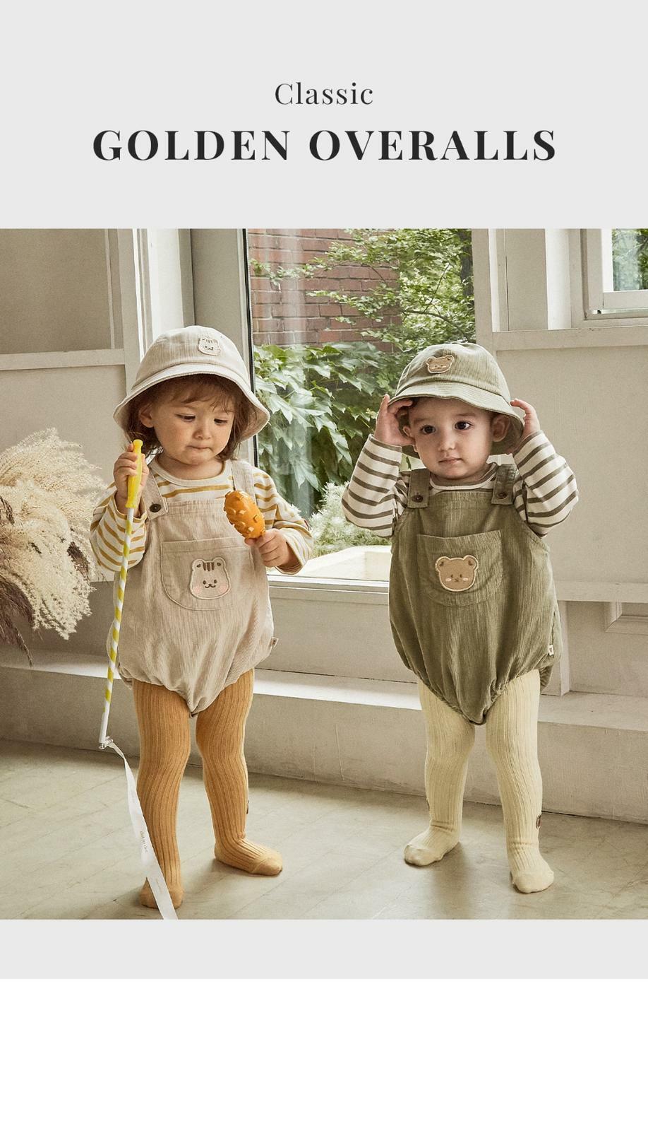 Dot to Dot 經典燈芯絨背帶褲