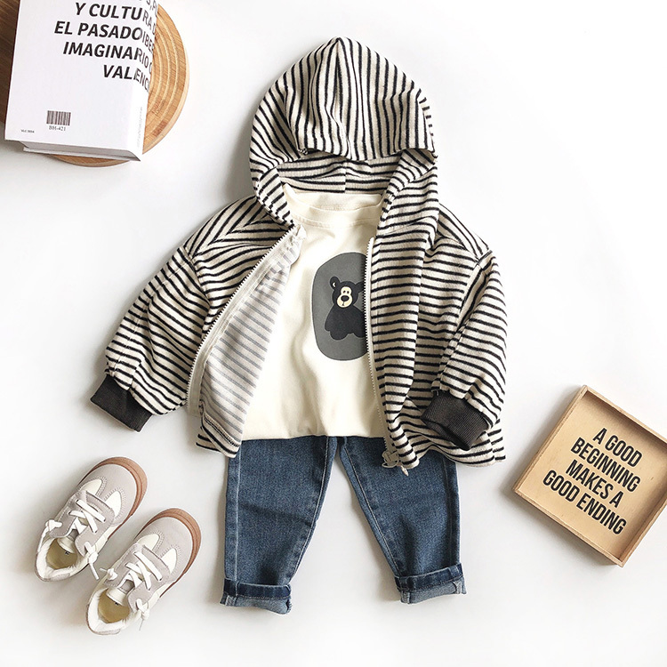 黑色小熊長袖上衣