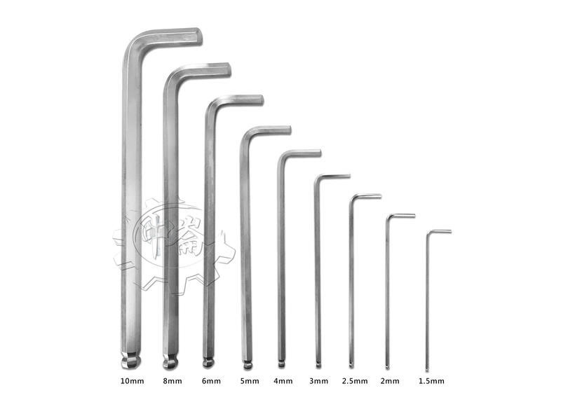 ＊中崙五金【缺貨中】MAI DE DUO 麥得多 六角板手組 9PC 1.5~10mm 球型六角板手組