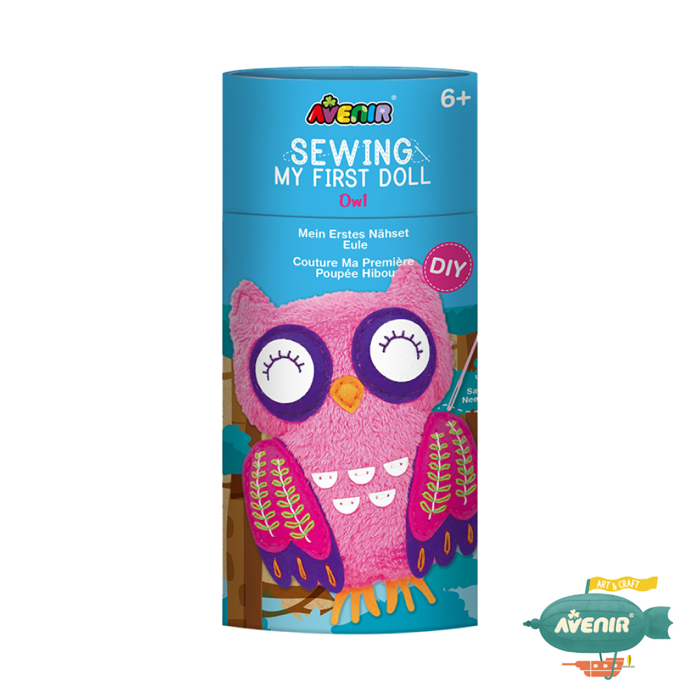《 Avenir Kids 艾維尼 》我的幸福小夥伴 貓頭鷹娃娃 縫工手作 附安全縫針