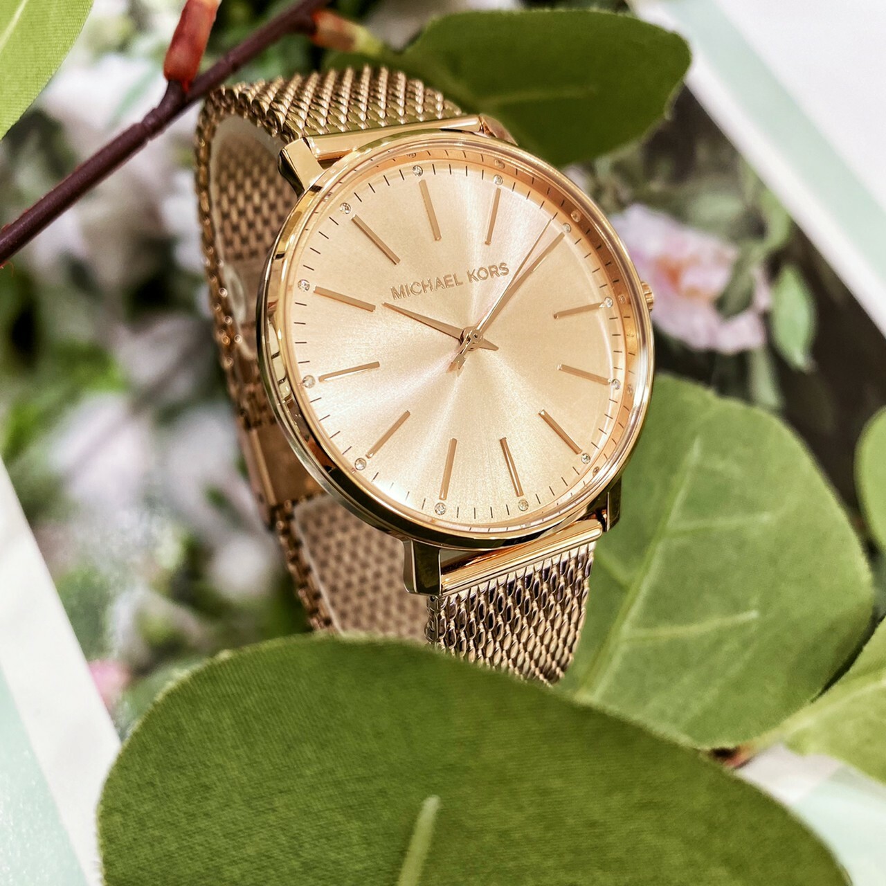 【MICHAEL KORS】閃耀法式米蘭帶腕錶 MK4340  38mm  現代鐘錶