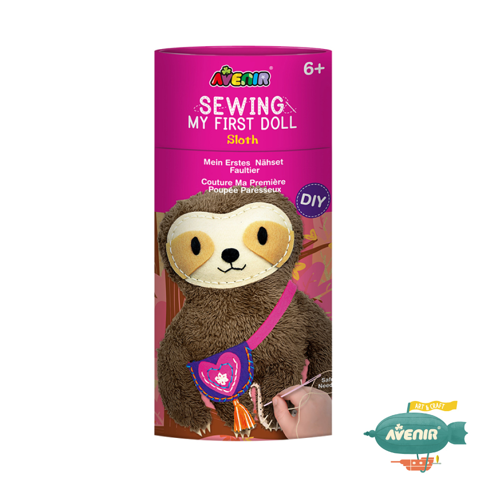 《 Avenir Kids 艾維尼 》我的幸福小夥伴 樹懶娃娃 縫工手作 附安全縫針