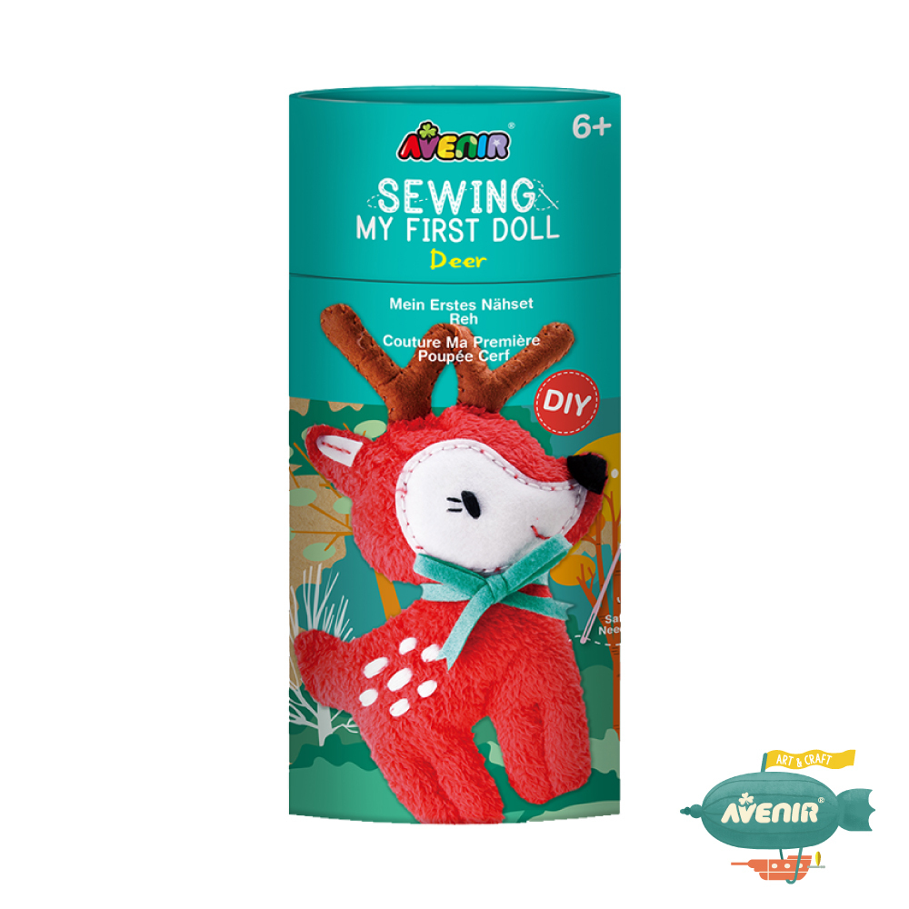 《 Avenir Kids 艾維尼 》我的幸福小夥伴 小鹿娃娃 縫工手作 附安全縫針