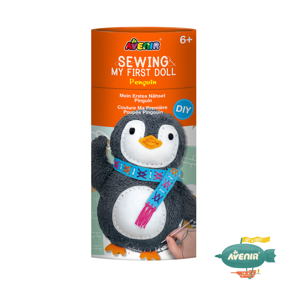 《 Avenir Kids 艾維尼 》我的幸福小夥伴 企鵝娃娃 縫工手作 附安全縫針