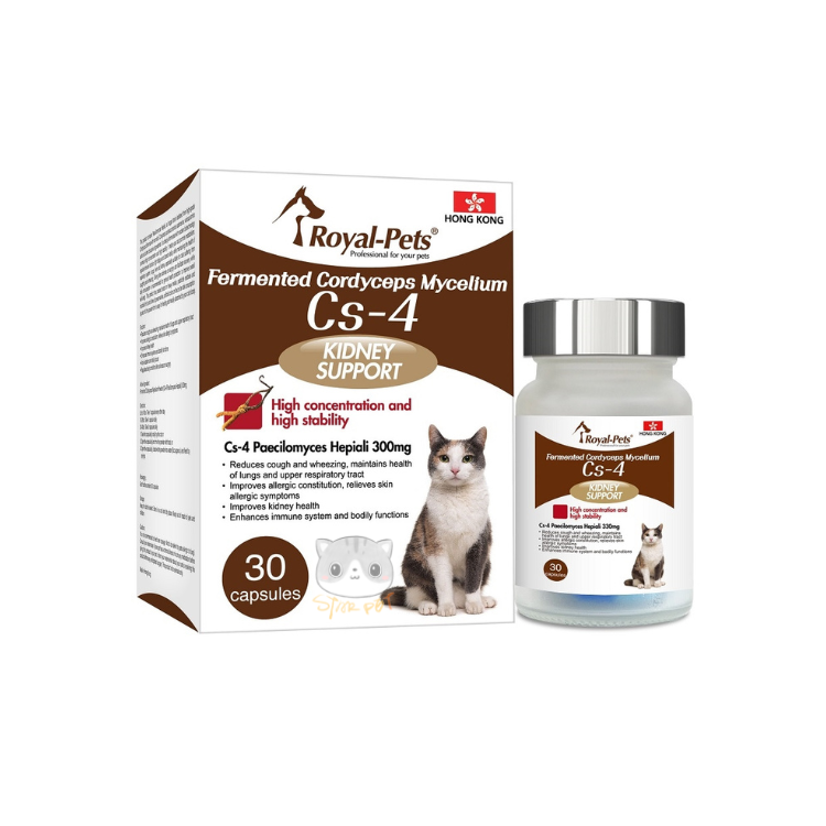 Royal Pets Fermented Cordyceps Mycelium Cs-4 for Cats 30 Capsules