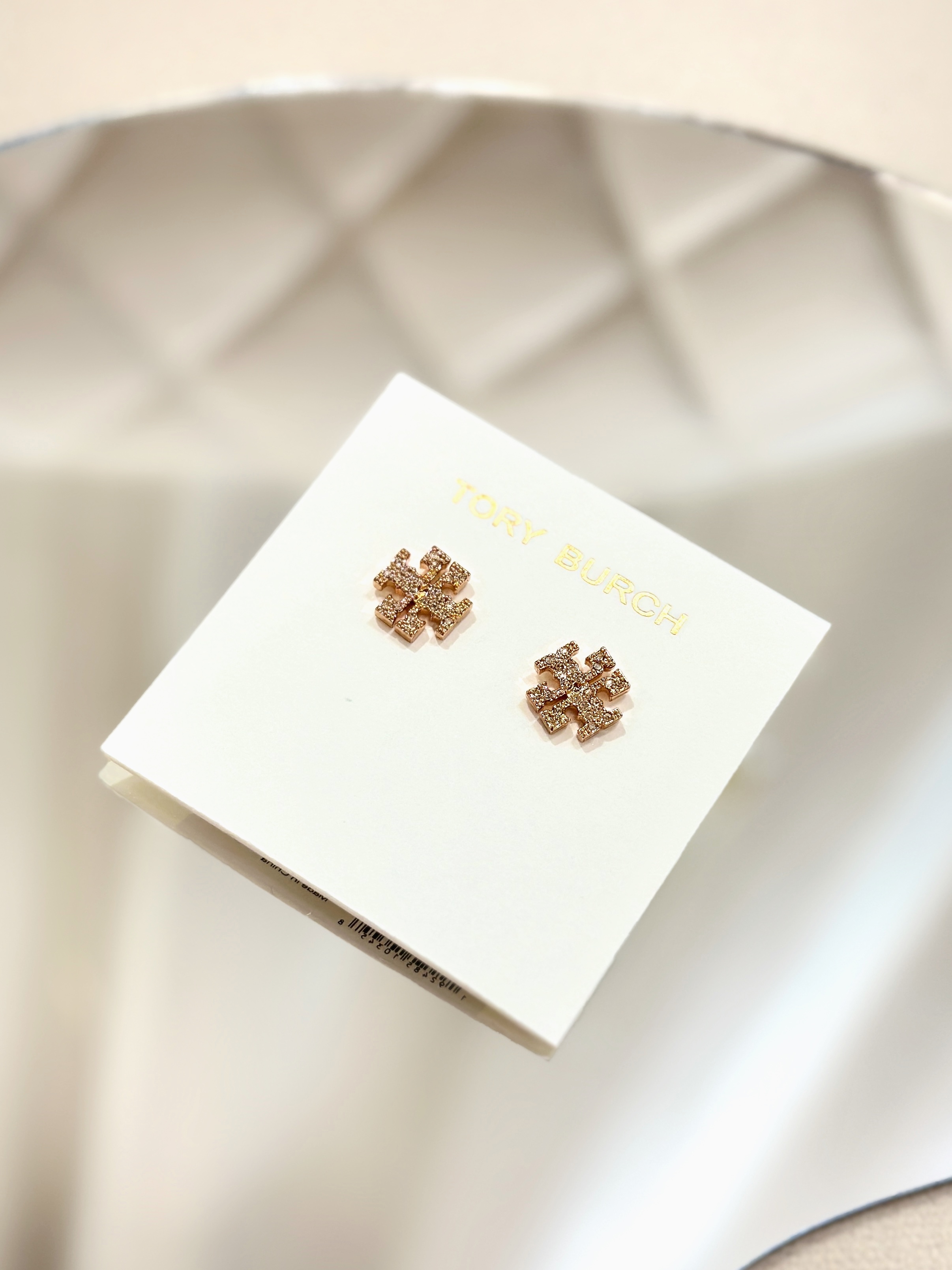 TORY BURCH Kira Pave Stud Earrings