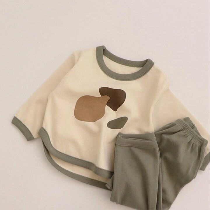 M31GN _💚綠色韓風舒適休閒套裝