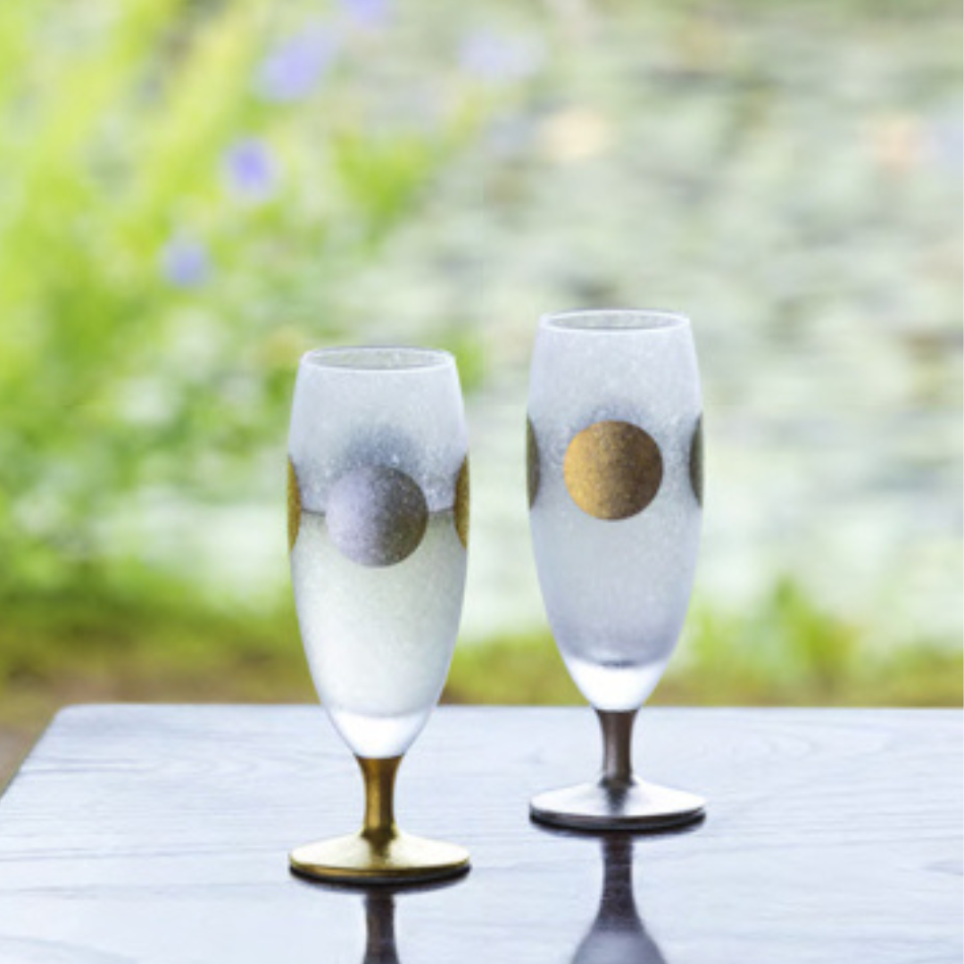 日月高腳酒杯組 禮盒 (2入)