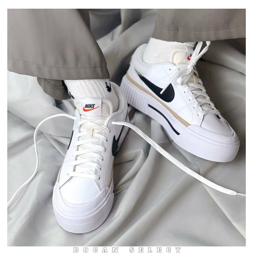 Nike Court legacy 奶茶厚底🍪 （DM7590-100）