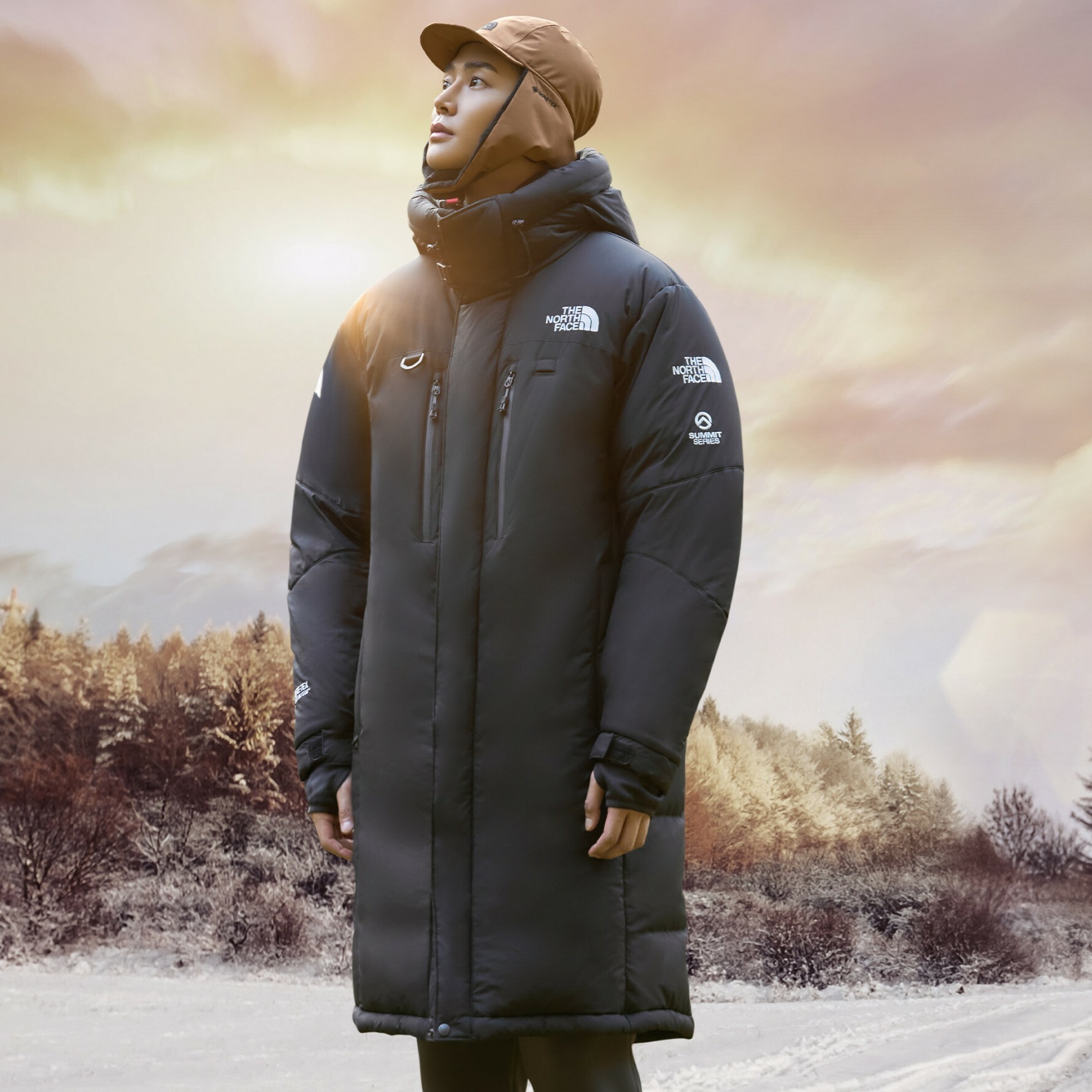 THE NORTH FACE HIMALAYAN GORE-TEX 長版 羽絨外套 大衣 黑 NC2DN99A