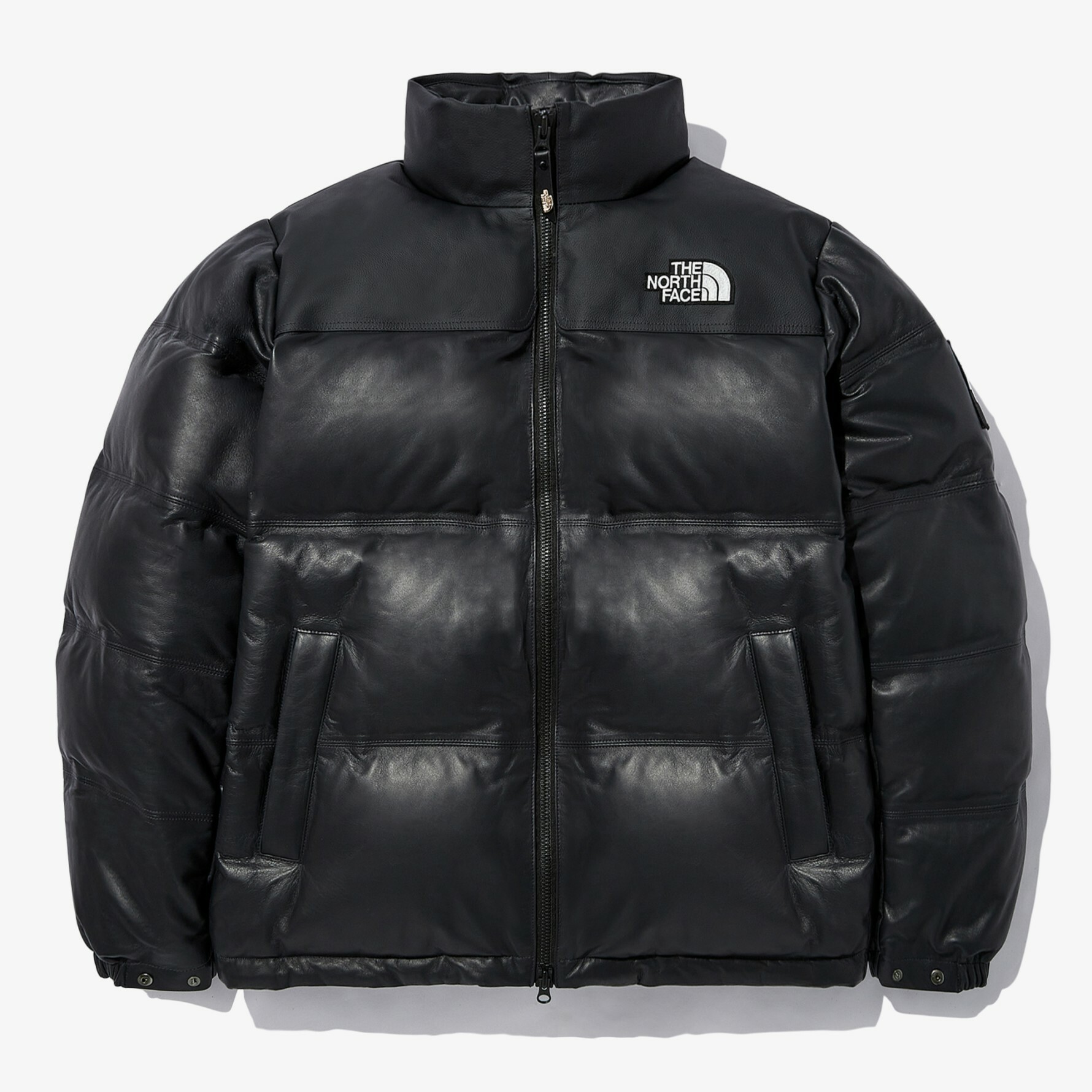 THE NORTH FACE 白標 ECO LEATHER NUPTSE 皮革外套 黑  NJ1DN57J