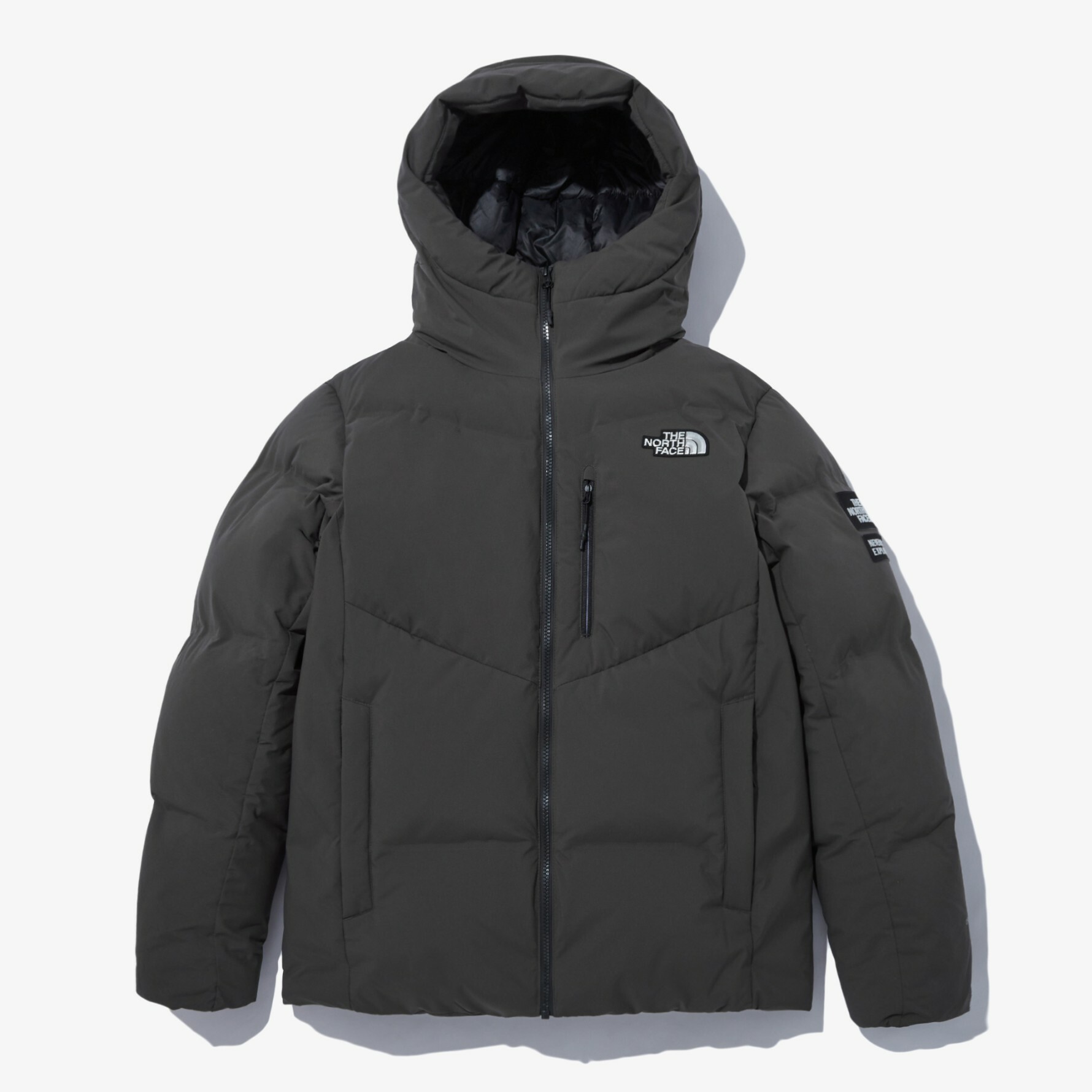 THE NORTH FACE 男 ASPEN TECH 連帽 羽絨外套 炭灰黑 NJ2DN65B