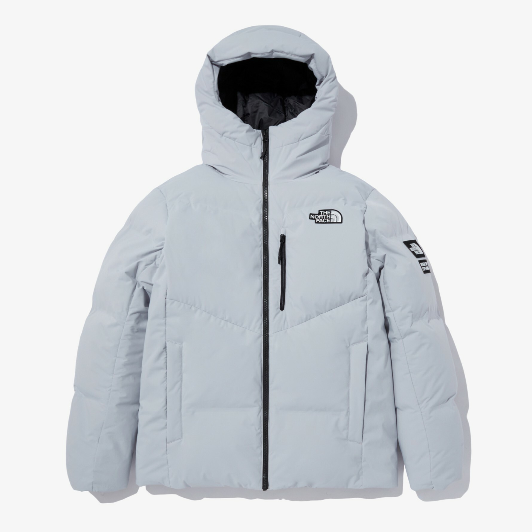 THE NORTH FACE 男 ASPEN TECH 連帽 羽絨外套 淺灰 NJ2DN65C