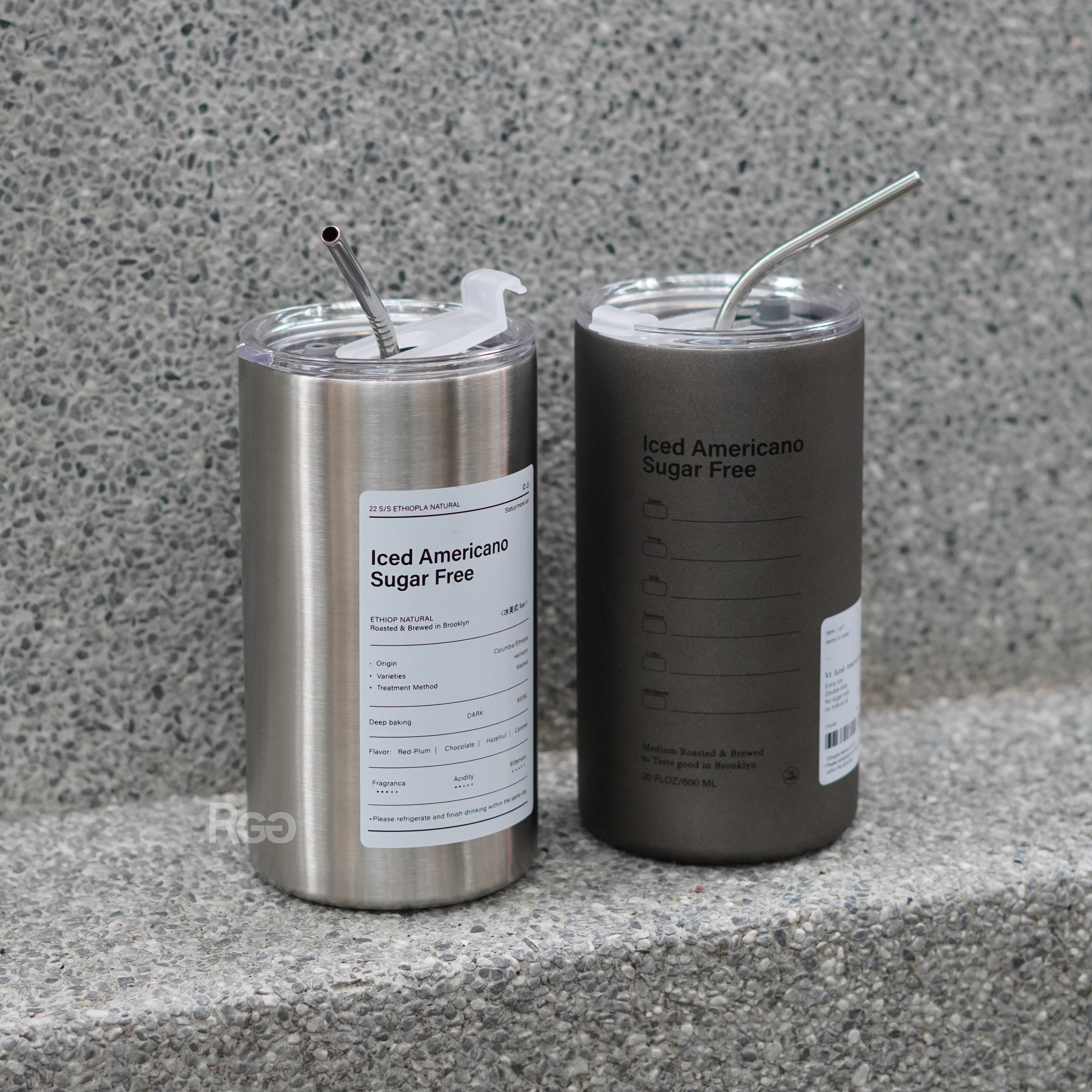 工業風金屬雙層不鏽鋼保溫保冷環保杯