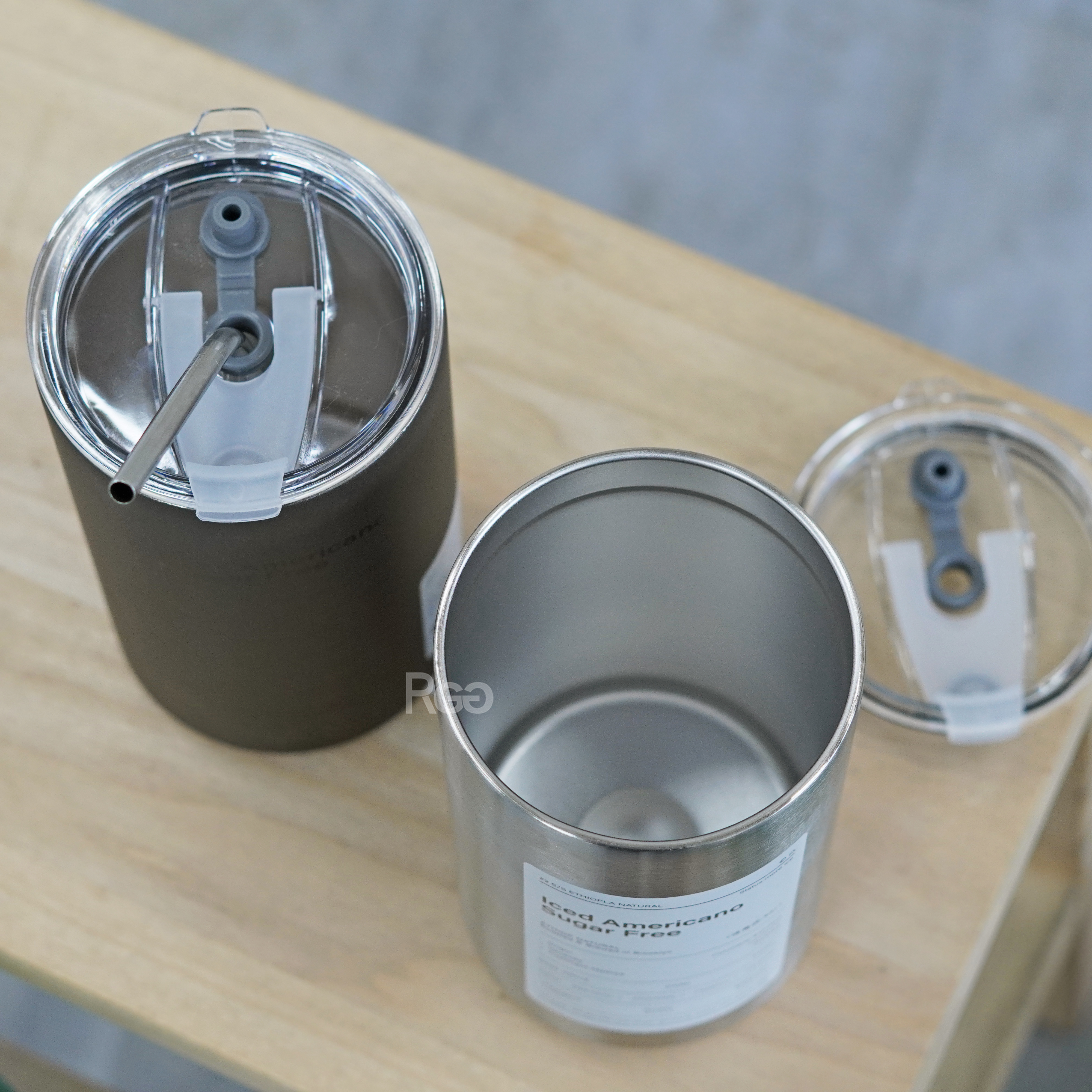 金屬雙層不鏽鋼保溫保冷環保杯配件照