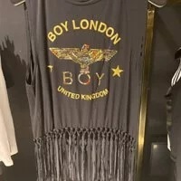 [S] BOYLONDON UNITED KINGDOM TANK,BLACK/GOLD, B62SL68F990 (SBB97)