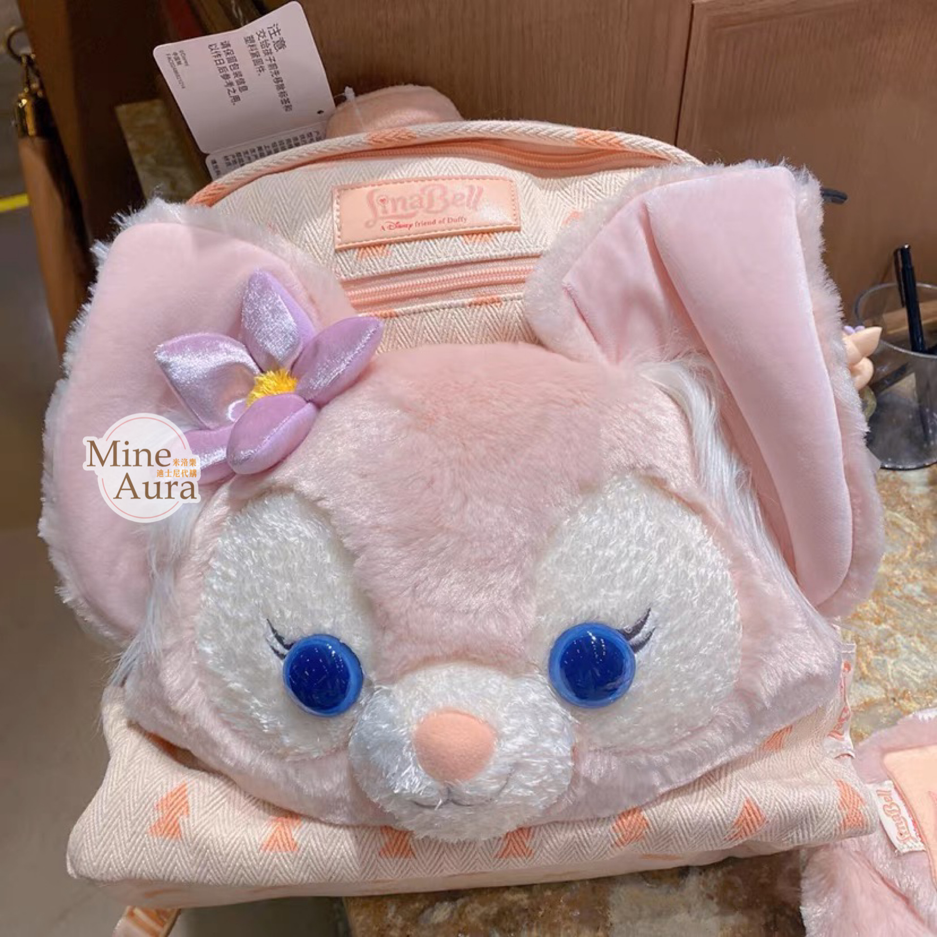 玲娜貝兒 LinaBell 絨毛大頭 造型 後背包 -上海迪士尼樂園