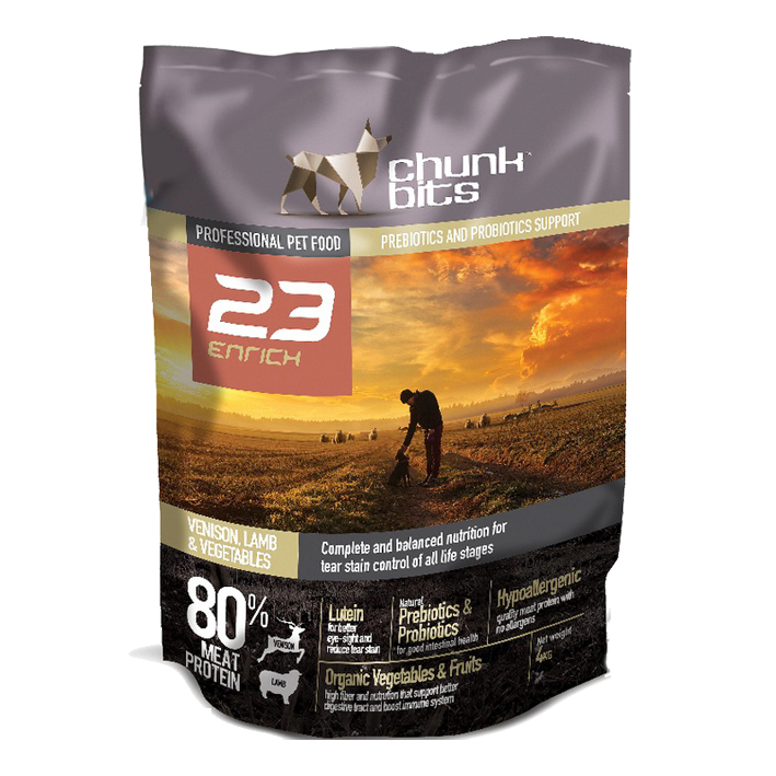 Chunk Bits 23 Enrich Dog Food VENISON, LAMB & VEGETAB