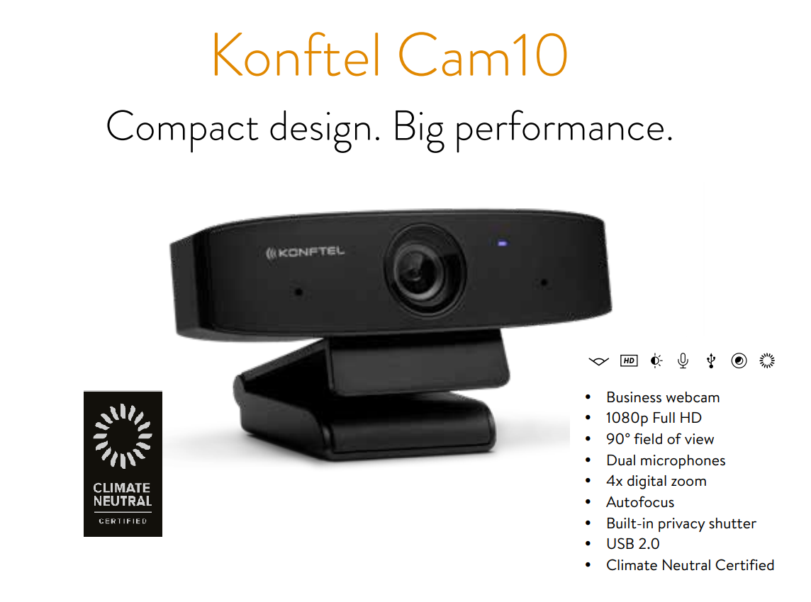 Konftel Cam10 Business Class Full HD Webcam