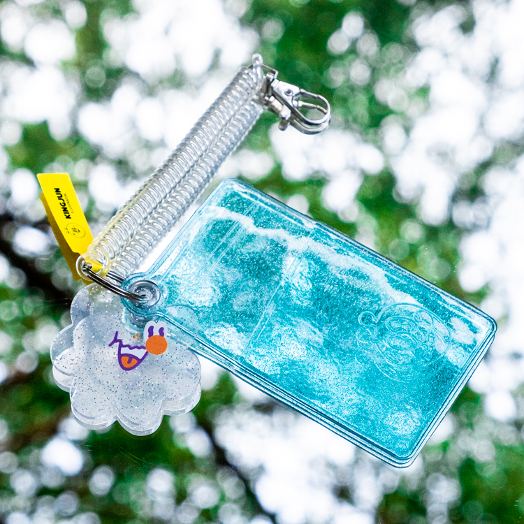 Kingjun｜細菌彈簧卡套｜藍色閃粉