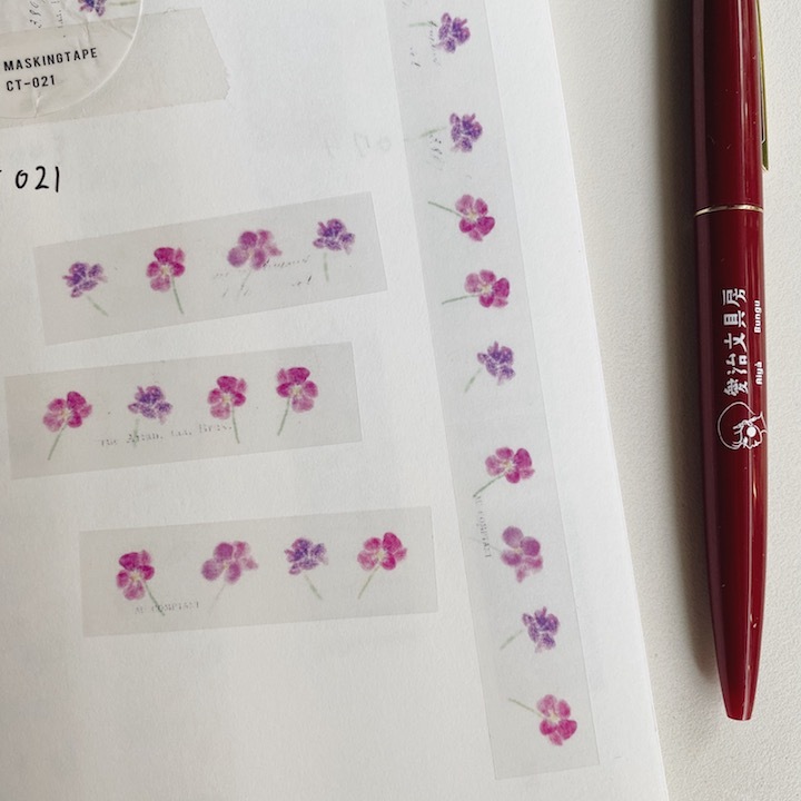 YOHAKU PET透明膠帶 三色菫 CT-021｜日本 yohaku