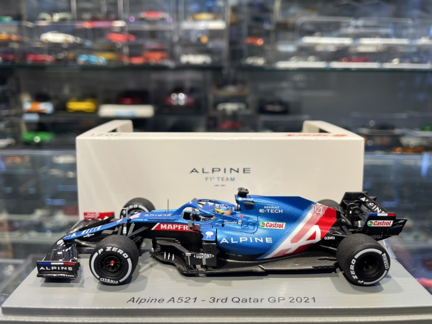 Spark Alpine A521 #14 3rd Qatar GP 2021 S7851 1/43