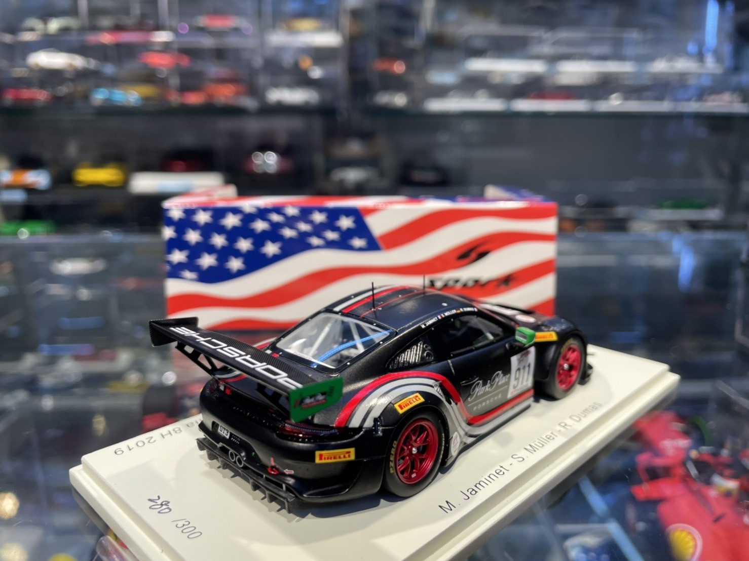 PORSCHE 911 GT3R PARK PLACE #911 DUMAS / MULLER CALIFORNIA 2019 SPARK US096  1:43