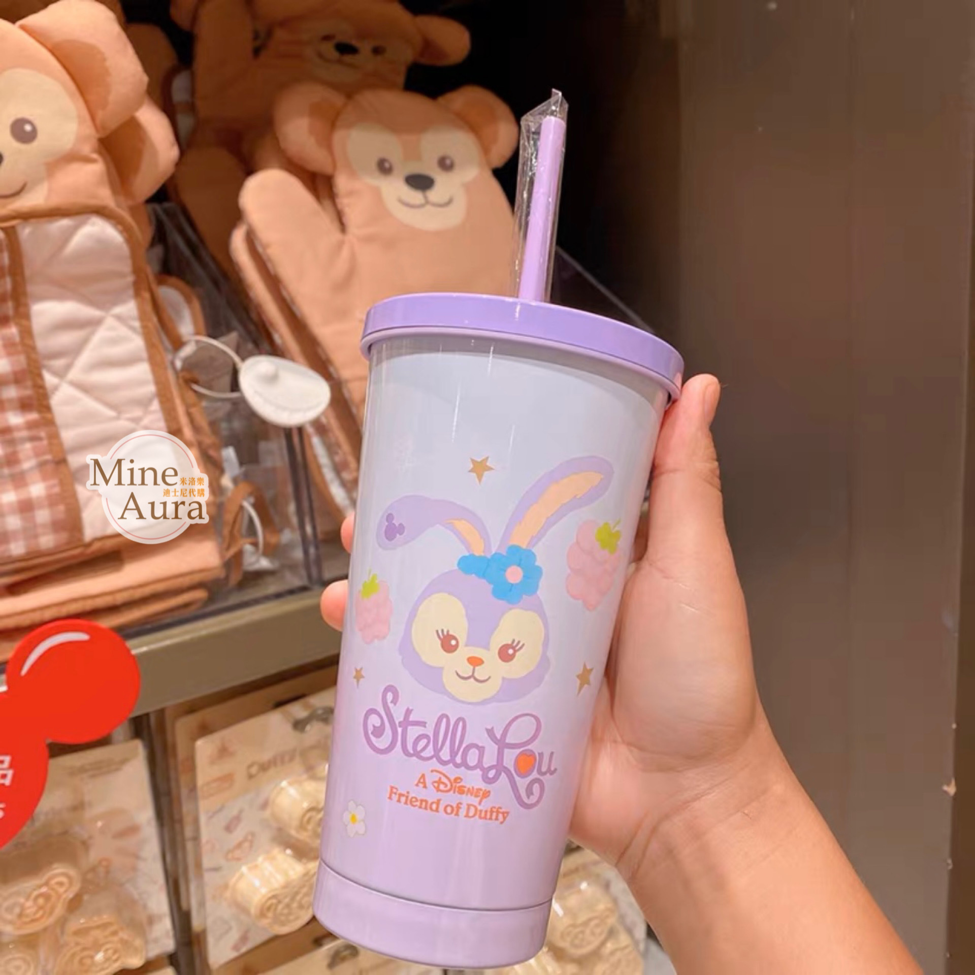 史黛拉露 星黛露 StellaLou 不鏽鋼 吸管 水杯 飲料杯 -上海迪士尼樂園