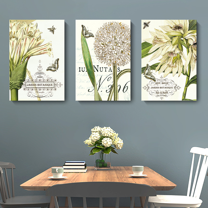 蝶與花無框掛畫