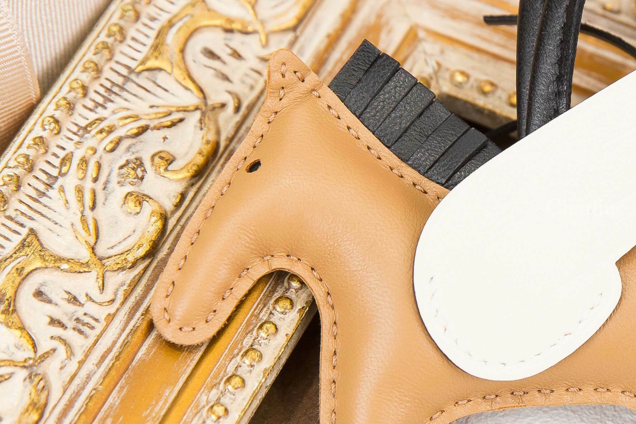 Hermès Rodeo PM Pegase 馬薩拉茶色/奶油白/黑色小型飛馬吊飾