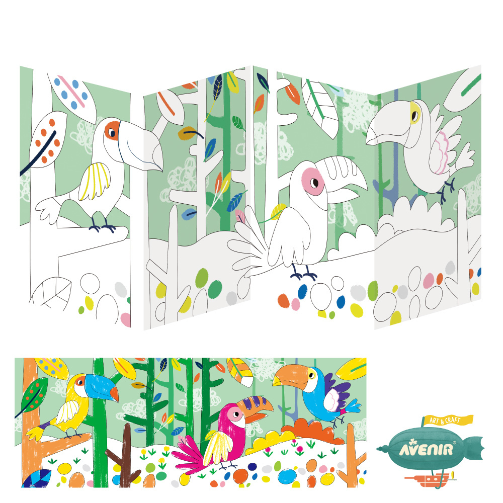 《 Avenir Kids 艾維尼 》我的絲滑可水洗蠟筆 12色 大嘴鳥 超顯色好塗