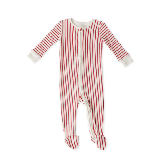 Pehr-寶寶純棉包腳連身衣(Berry)