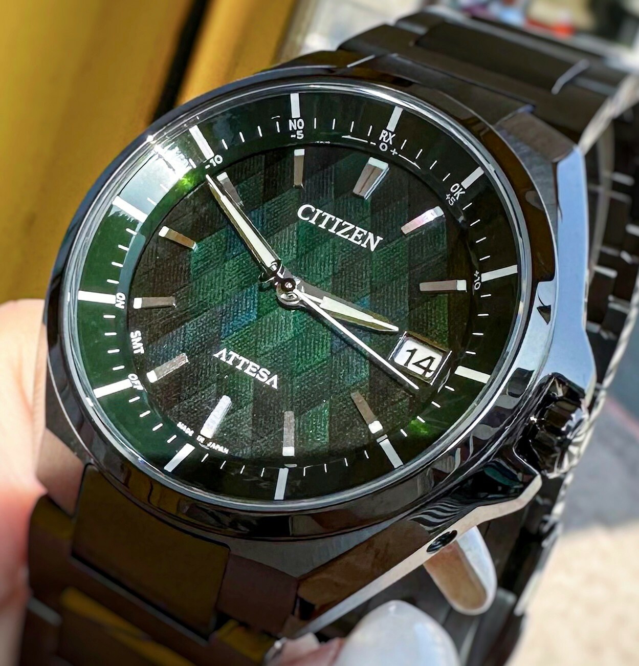 【CITIZEN 星辰】極光之森限定款 鈦金屬光動能電波萬年曆手錶 CB3015-53W 40mm 現代鐘錶