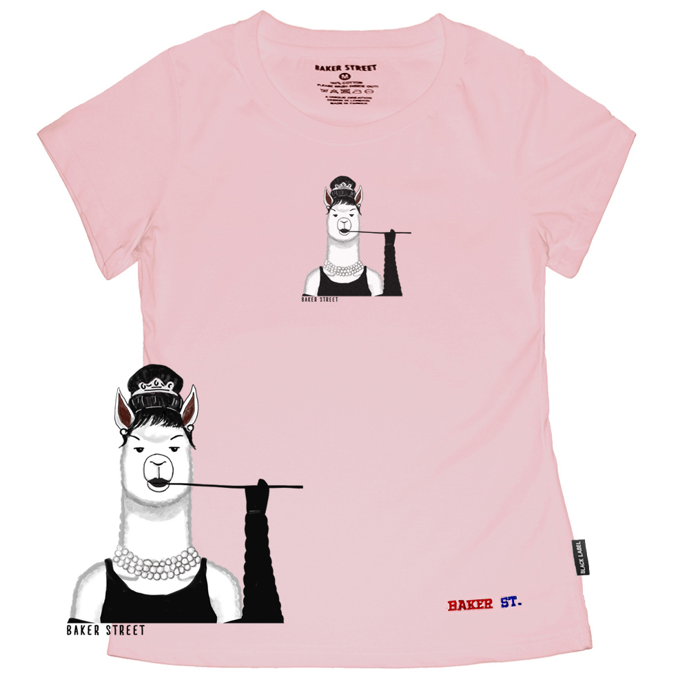 Audreyalpaca 奧麗麗駝 黑標系列 女版短袖T恤