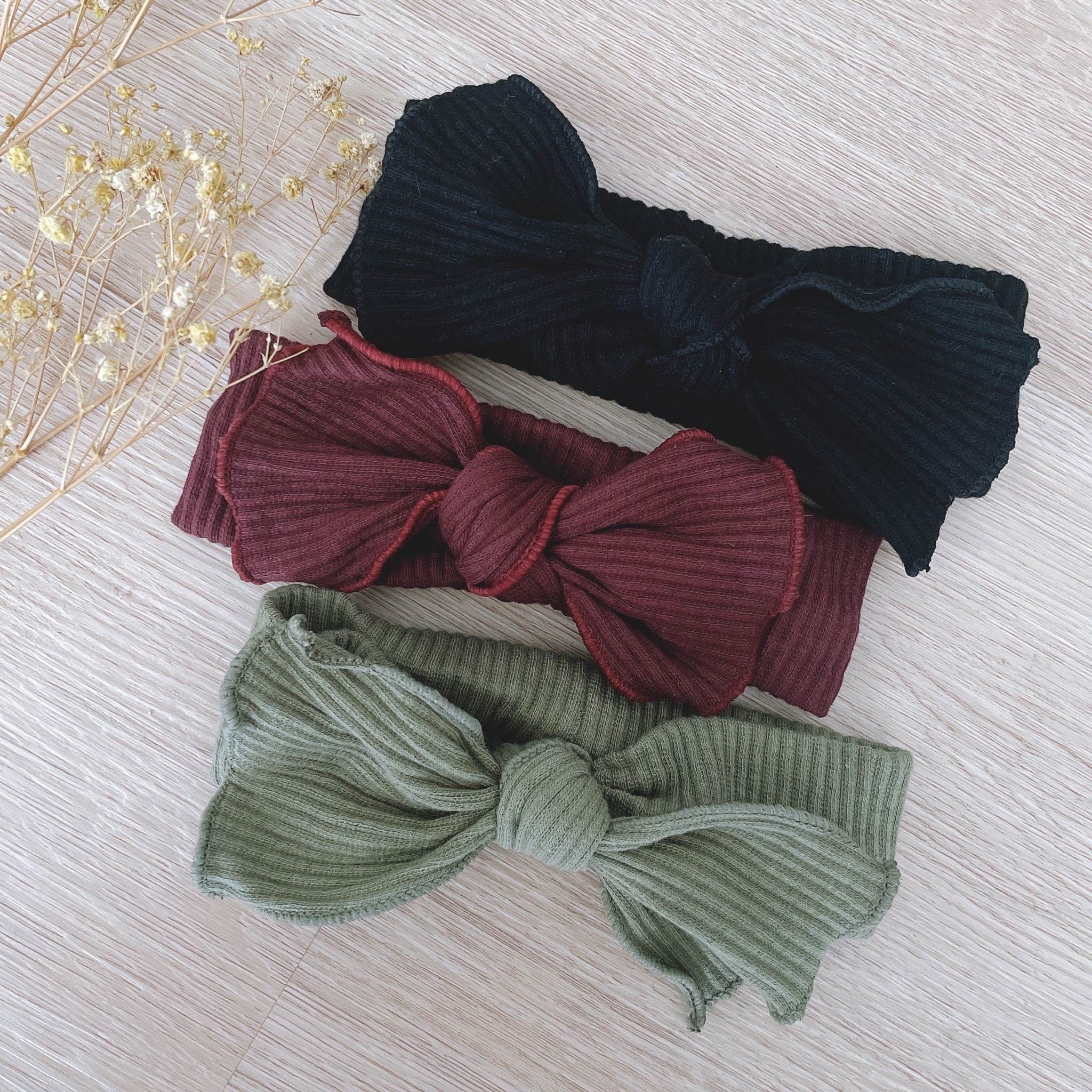 韓國進口手工蝴蝶結髮帶-冬季新色(個性)