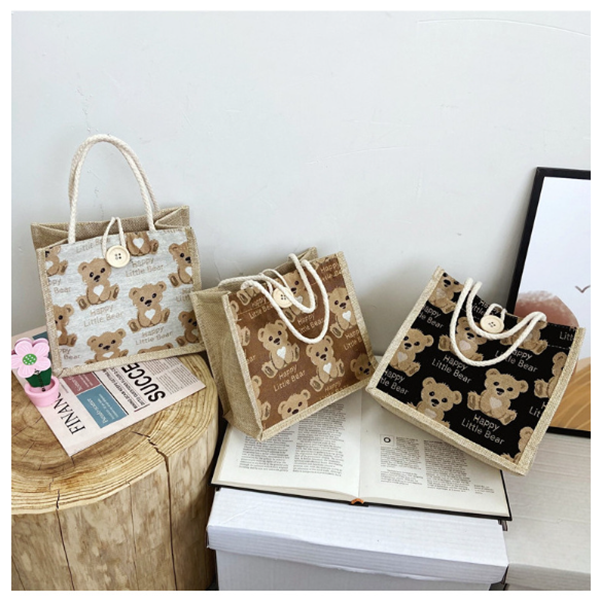 亞麻手提小包包 Q2831