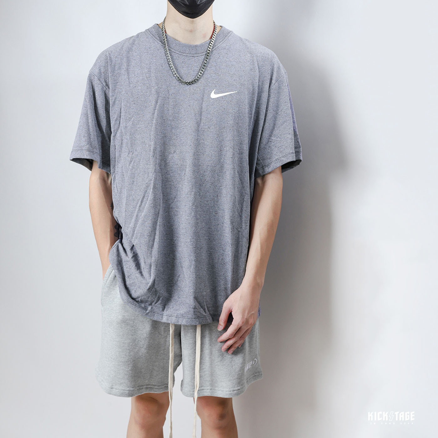 **特價商品售出不退換**NIKE LAB NIKE SPACE HIPPIE TEE 紫灰色 火星 雜點混色 環保材質 垃圾回收 縫線 復古 短T【CU2234-020】NIKELAB