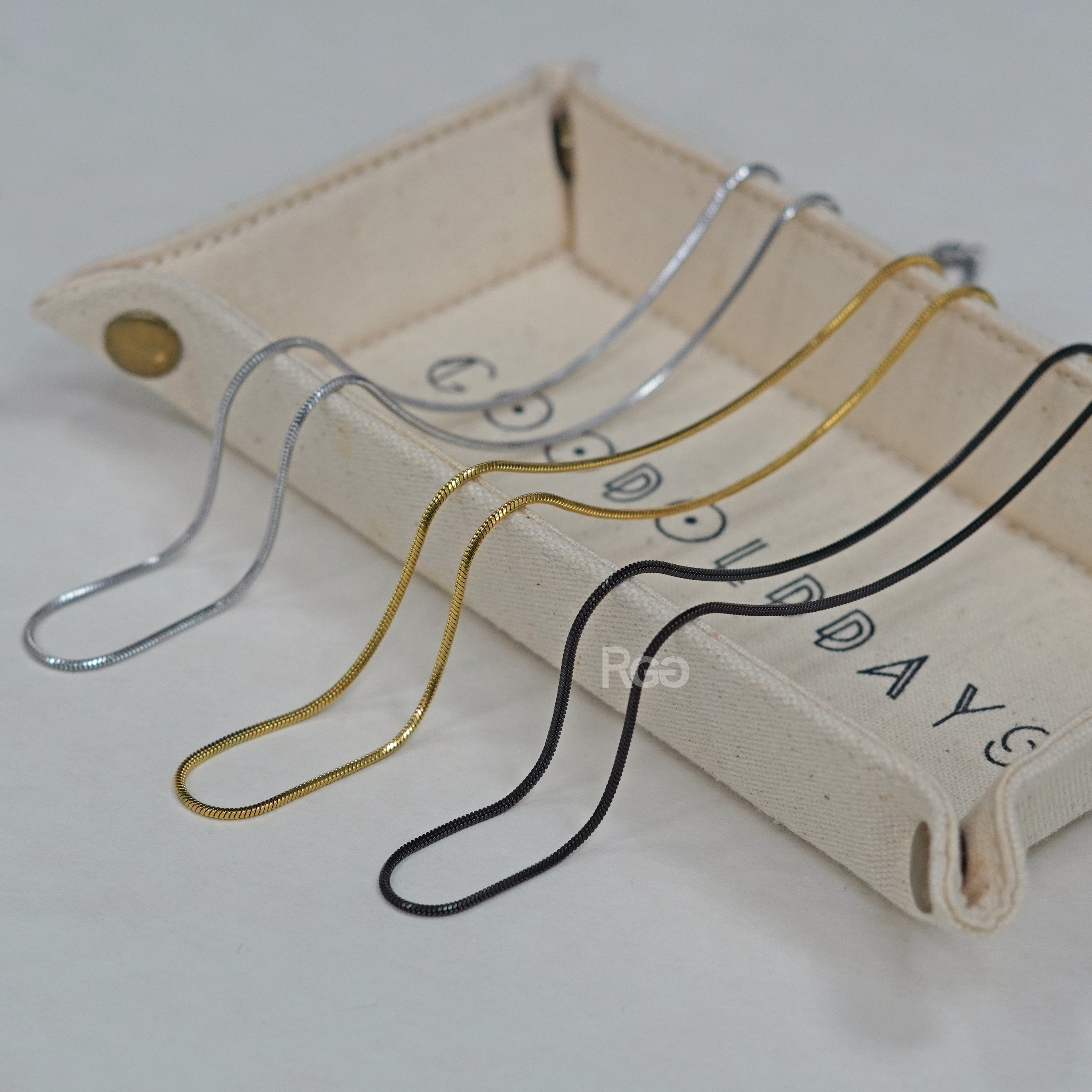 基本款不鏽鋼方型魚骨項鍊