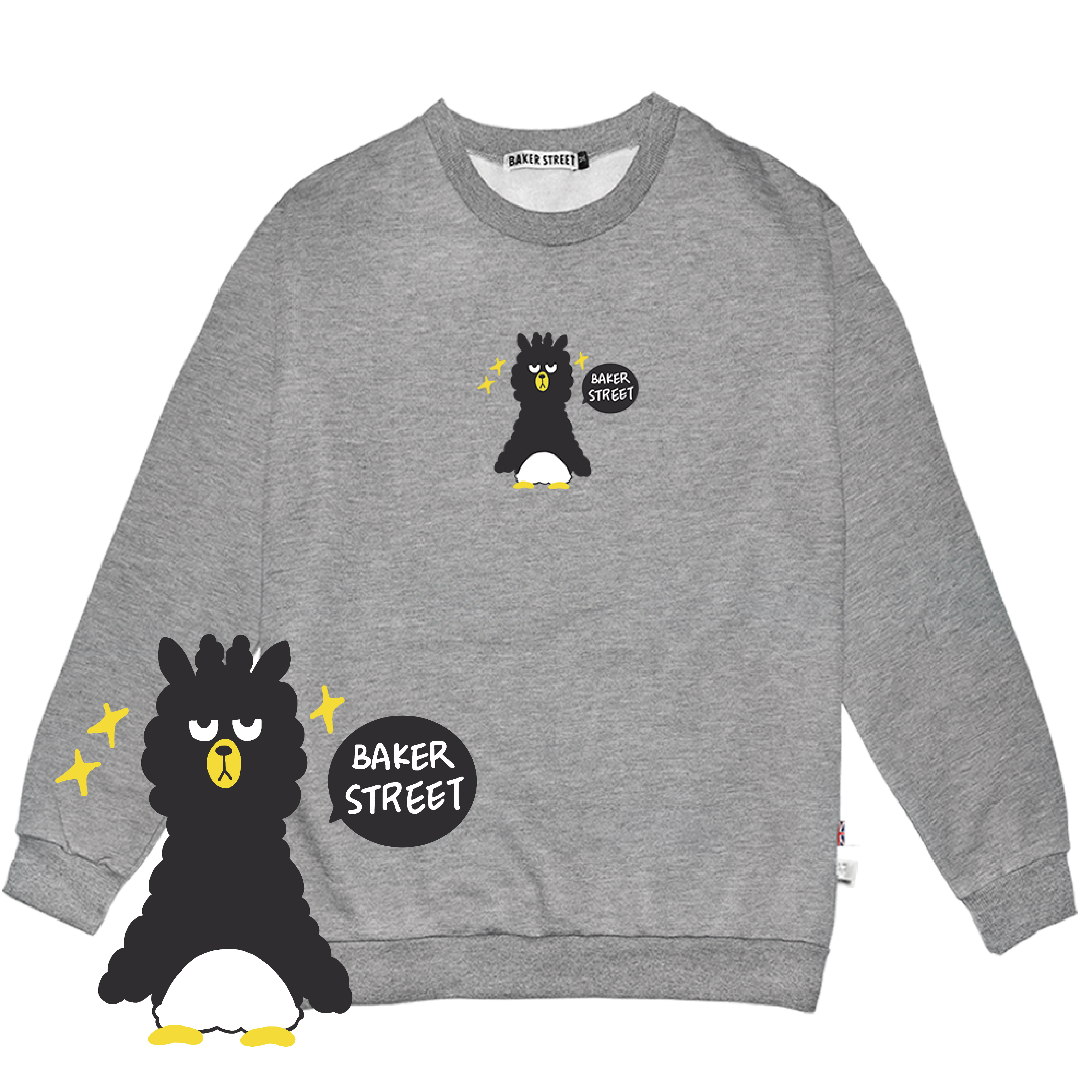 XOAlpaca 酷企駝 高磅數長袖圓T