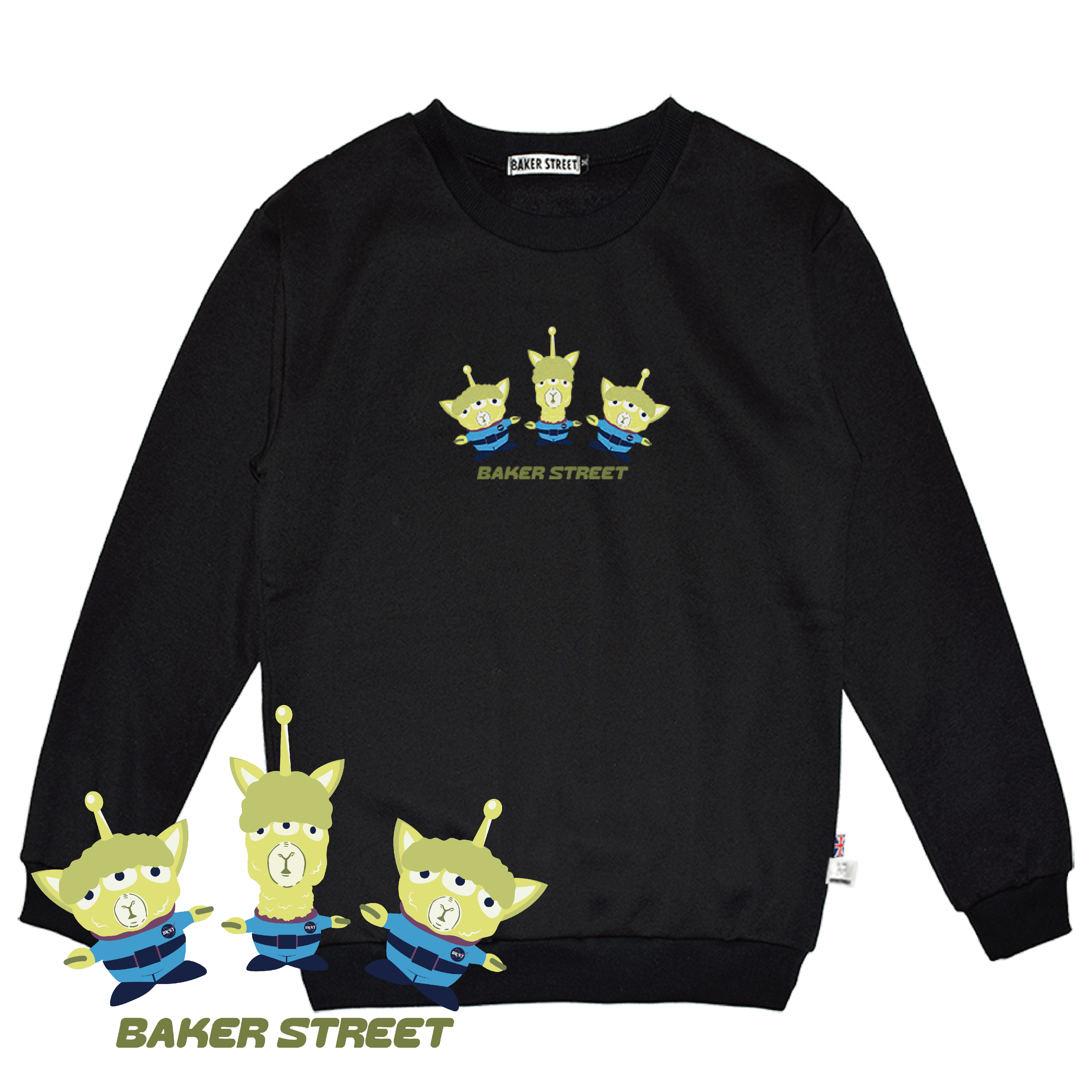 Three-Eyed Alpaca 三眼駝 高磅數長袖圓T