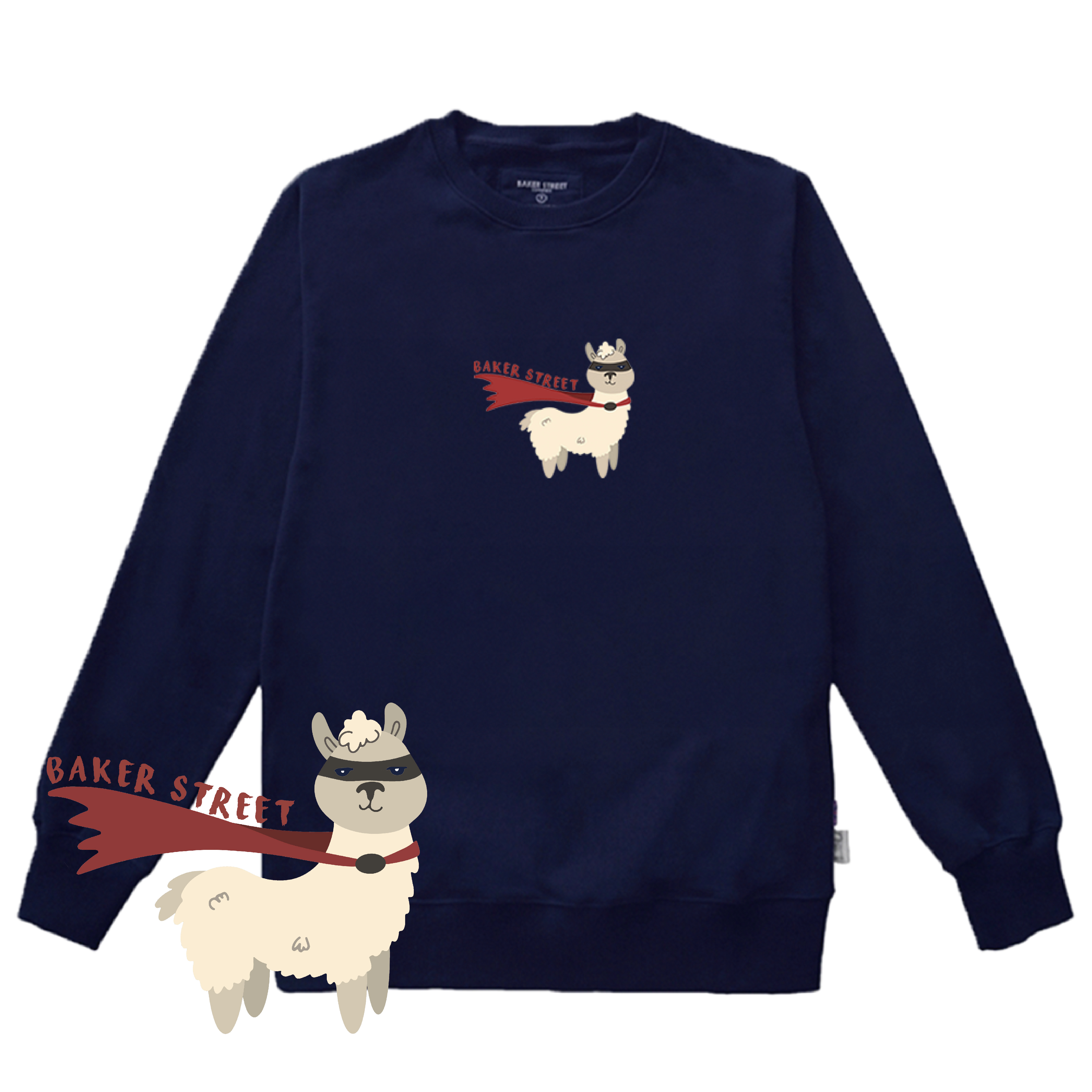 Masked Alpaca 蒙面駝 高磅數長袖圓T