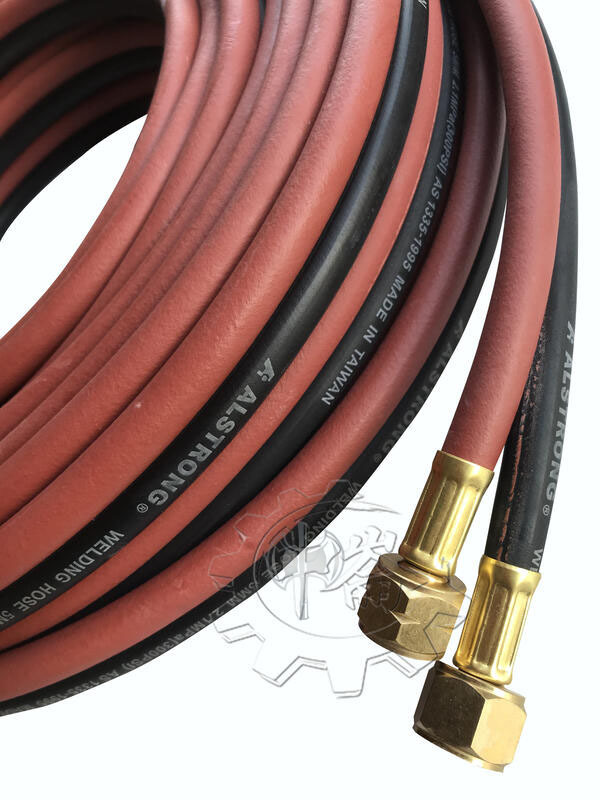 ＊中崙五金【附發票】台灣製 ALSTRONG (330尺) 氧氣 乙炔焊切專用雙色管 含銅頭 耐壓300PSI