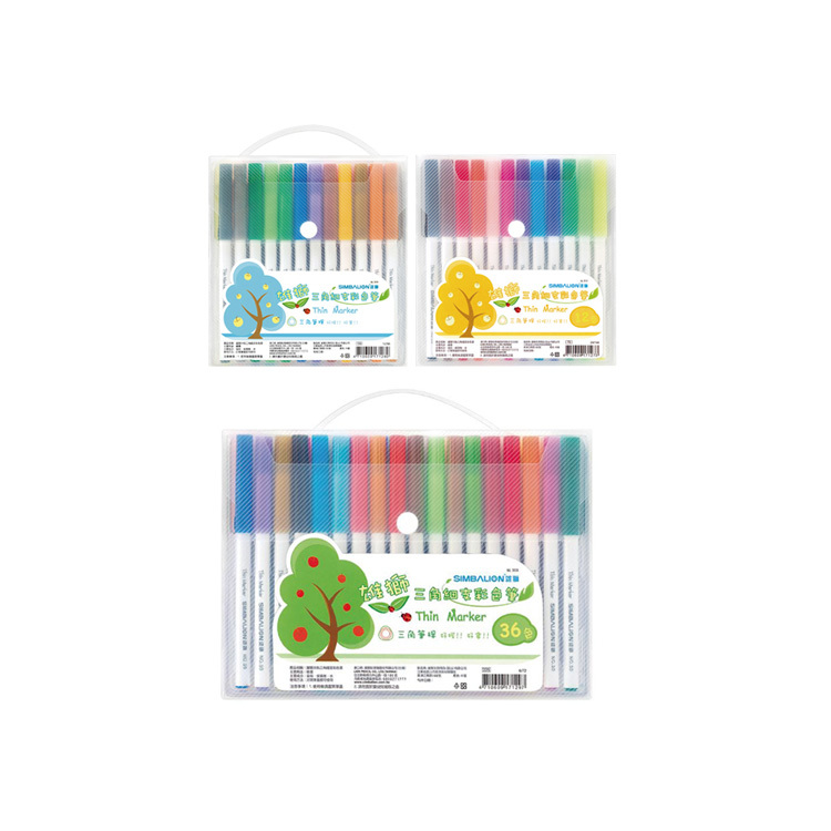 【雄獅】三角細彩色筆組 12/24/36色