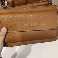 [S] KATE SPADE K8284 LEILA PEBBLED LEATHER SMALL FL,WARM GINGER, 196021128042 (SKS274)